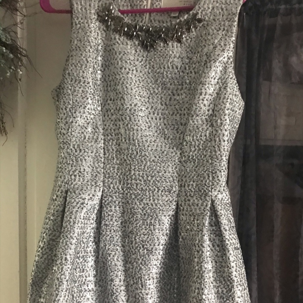Silver party dress